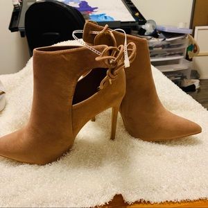 Tan ankle boots